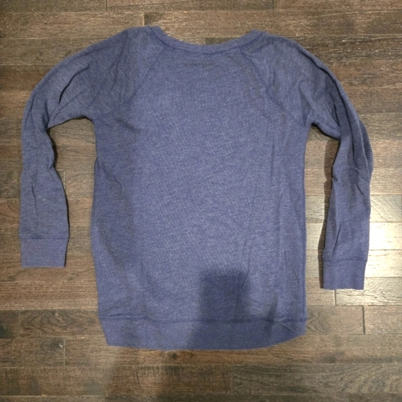 Victoria's Secret Y2K VTG LUXE LIFE Bling Scoop Neck Tunic Sweatshirt- SZ Small - Picture 4 of 10